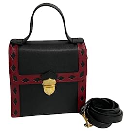 Yves Saint Laurent-Yves Saint Laurent Leder-Handtasche mit Diamantschnitt Leder-Umhängetasche in gutem Zustand-Andere