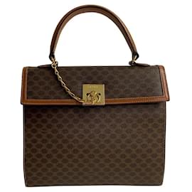 Céline-Celine Macadam Kelly Bag  Leather Handbag in Good condition-Other