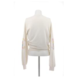 Chanel-CHANEL  Knitwear T.fr 40 cashmere-White
