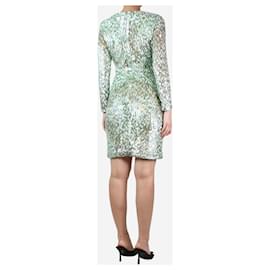 Autre Marque-Green sequin embellished mini dress - size UK 8-Green