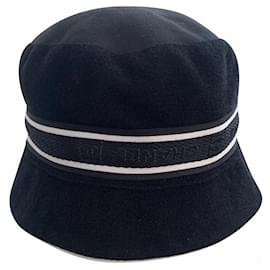 Chanel-Chanel Black Sport Line CC Logo Bucket Hat Y2K-Black