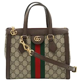 Gucci-Gucci Ophidia shoulder bag-Beige