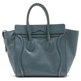 Céline-Celine Micro Luggage-Navy blue