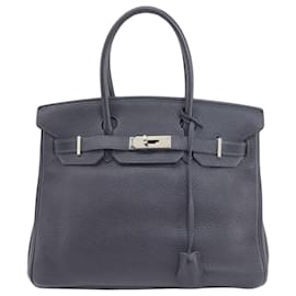 Hermès-Hermès Birkin 30-Bleu Marine