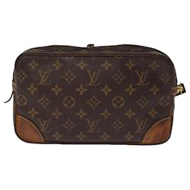 Louis Vuitton-LOUIS VUITTON Monogram Marly Dragonne GM Clutch Bag M51825 Auth LV 76036-Monogramme