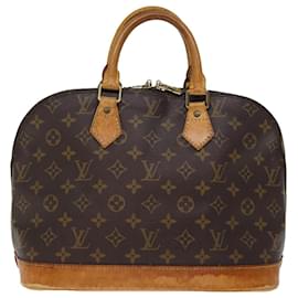 Louis Vuitton-Bolso de mano Alma con monograma LOUIS VUITTON M51130 LV Auth 74698-Monograma