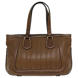 Céline-CELINE Tote Bag Leather Brown Auth ep4230-Brown
