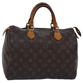 Louis Vuitton-Louis Vuitton Monogram Speedy 30 Bolso de mano M41526 LV Auth 75485-Monograma