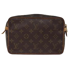 Louis Vuitton-Louis Vuitton Monogram Compiegne 23 Pochette M51847 Auth LV 76535-Monogramme