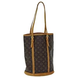 Louis Vuitton-LOUIS VUITTON Monogram Bucket GM Shoulder Bag M42236 LV Auth 76556-Monogram