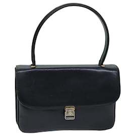 Céline-CELINE Sac à Main Cuir Marine Auth 76089-Bleu Marine