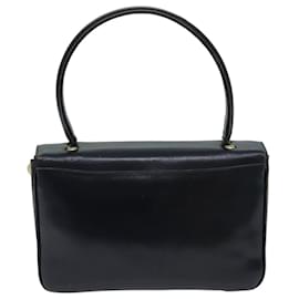 Céline-CELINE Sac à Main Cuir Marine Auth 76089-Bleu Marine