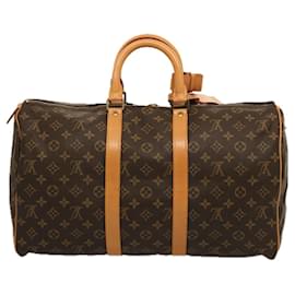 Louis Vuitton-Monograma de Louis Vuitton Keepall 45 Bolsa Boston M41428 LV Auth 75557-Monograma