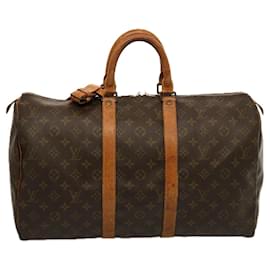 Louis Vuitton-Monograma de Louis Vuitton Keepall 45 Bolsa Boston M41428 LV Auth 75558-Monograma