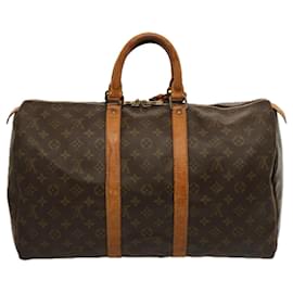 Louis Vuitton-Monograma de Louis Vuitton Keepall 45 Bolsa Boston M41428 LV Auth 75558-Monograma