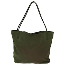 Prada-PRADA Shoulder Bag Nylon Green Auth bs14785-Green