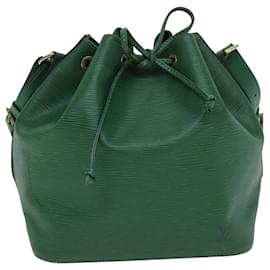 Louis Vuitton-LOUIS VUITTON Epi Petit Noe Shoulder Bag Green M44104 LV Auth 74295-Green