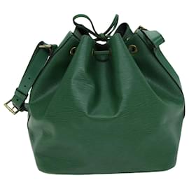 Louis Vuitton-LOUIS VUITTON Epi Petit Noe Shoulder Bag Green M44104 LV Auth 74295-Green