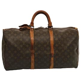 Louis Vuitton-Monograma de Louis Vuitton Keepall 50 Bolsa Boston M41426 LV Auth 75299-Monograma