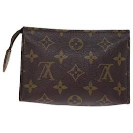 Louis Vuitton-Louis Vuitton Monogram Poche Toilette 15 Pouch M47546 LV Auth 75858-Monogram