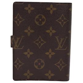 Louis Vuitton-LOUIS VUITTON Monogram Agenda PM Day Planner Cover R20005 LV Auth 76201-Monogram