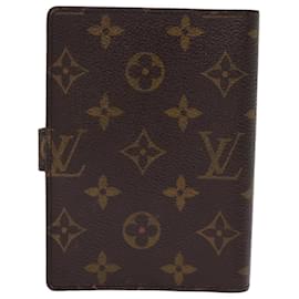 Louis Vuitton-LOUIS VUITTON Monogram Agenda PM Day Planner Cover R20005 Auth LV 76201-Monogramme