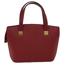 Céline-CELINE Hand Bag Leather Red Auth 76090-Red