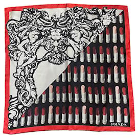 PRADA Sciarpe T.  silk Rosso