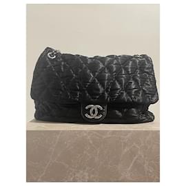 Chanel-CHANEL  Handbags T.  silk-Black