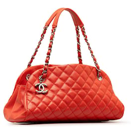 Chanel-Red Chanel Medium Caviar Just Mademoiselle Shoulder Bag-Red