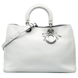 Dior-Gray Dior Large Diorissimo Satchel-Other