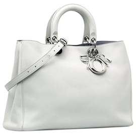 Dior-Gray Dior Large Diorissimo Satchel-Other