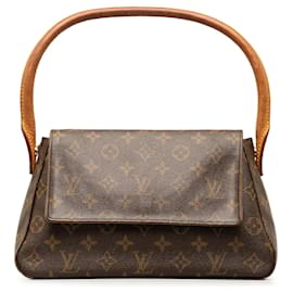 Louis Vuitton-Mini bolsa de ombro Louis Vuitton com monograma marrom-Marrom