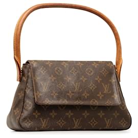 Louis Vuitton-Mini bolsa de ombro Louis Vuitton com monograma marrom-Marrom