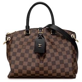 Louis Vuitton-Bolso marrón Louis Vuitton Damier Ebene Odeon Tote PM Satchel-Castaño