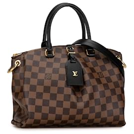 Louis Vuitton-Bolso marrón Louis Vuitton Damier Ebene Odeon Tote PM Satchel-Castaño