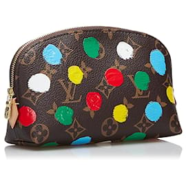 Louis Vuitton-Brown Louis Vuitton x YK Infinity Dots Monogram Cosmetic Pouch-Brown