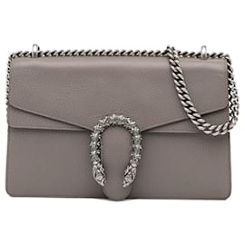 Gucci-Gray Gucci Small Dionysus Shoulder Bag-Other