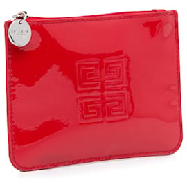 Givenchy-Red Givenchy Patent Leather Coin Pouch-Red