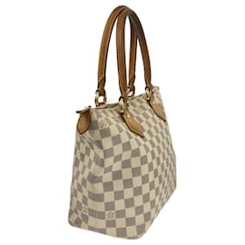 Louis Vuitton-Bolsa Louis Vuitton Damier Azur Saleya PM branca-Branco