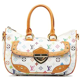 Louis Vuitton-Bolsa Louis Vuitton Monograma Multicolore Rita Branca-Branco