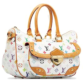 Louis Vuitton-Bolsa Louis Vuitton Monograma Multicolore Rita Branca-Branco