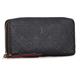 Louis Vuitton-Black Louis Vuitton Monogram Empreinte Zippy Wallet-Black