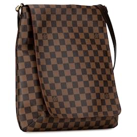 Louis Vuitton-Bolso bandolera Louis Vuitton Damier Ebene Musette Salsa GM marrón marrón-Castaño