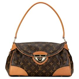 Louis Vuitton-Braune Louis Vuitton Monogramm Beverly MM Umhängetasche-Braun