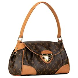 Louis Vuitton-Brown Louis Vuitton Monogram Beverly MM Shoulder Bag-Brown