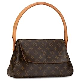 Louis Vuitton-Mini bolsa de ombro Louis Vuitton com monograma marrom-Marrom