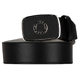 Bulgari-Black Bvlgari Leather Bvlgari Bvlgari Belt-Black