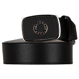 Bulgari Schwarzer Bvlgari Ledergürtel von Bvlgari Bvlgari  Schwarz