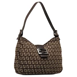 Fendi-Sac à bandoulière marron Fendi Zucchino-Marron